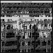 Load image into Gallery viewer, Custom Black Gray 3D Pattern Design Dripping Splatter Art Authentic Baseball Jersey