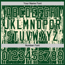 Load image into Gallery viewer, Custom Green Cream 3D Pattern Design Dripping Splatter Art Authentic Baseball Jersey