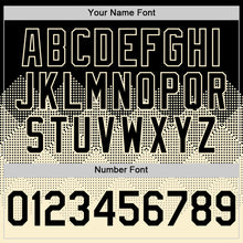 Load image into Gallery viewer, Custom Black Cream 3D Pattern Design Gradient Square Shapes Authentic Baseball Jersey