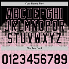 Load image into Gallery viewer, Custom Black Light Pink 3D Pattern Design Gradient Square Shapes Authentic Baseball Jersey