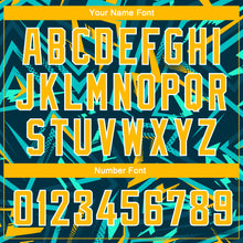 Load image into Gallery viewer, Custom Green Gold-White 3D Pattern Design Abstract Grunge Art Authentic Basketball Jersey