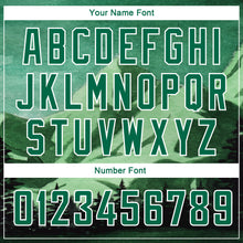 Load image into Gallery viewer, Custom Kelly Green White 3D Pattern Design Natural Landscape Watercolor Style Authentic Basketball Jersey