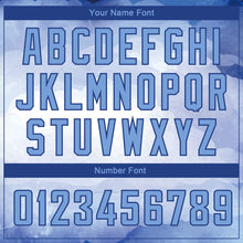 Load image into Gallery viewer, Custom White Light Blue-Royal 3D Pattern Design Sky With Clouds Watercolor Style Authentic Basketball Jersey