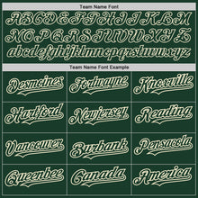 Load image into Gallery viewer, Custom Green Cream 3D Pattern Design Abstract Splatter Grunge Art Authentic Baseball Jersey