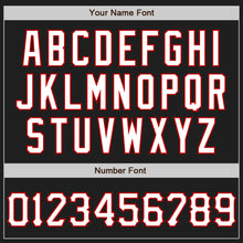 Load image into Gallery viewer, Custom Graffiti Pattern Black Gold-Red 3D Scratch Authentic Baseball Jersey