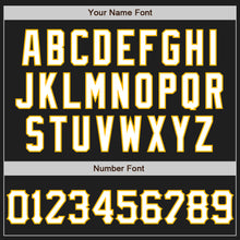 Load image into Gallery viewer, Custom Graffiti Pattern Black Kelly Green-Gold 3D Scratch Authentic Baseball Jersey