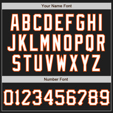 Load image into Gallery viewer, Custom Graffiti Pattern Black Kelly Green-Orange 3D Scratch Authentic Baseball Jersey