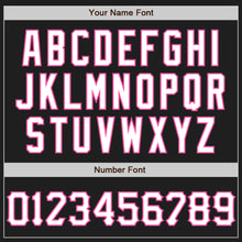 Load image into Gallery viewer, Custom Graffiti Pattern Black Neon Green-Pink 3D Scratch Authentic Baseball Jersey