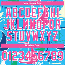 Load image into Gallery viewer, Custom Sky Blue Pink-White 3D Pattern Design Sailing Boats Authentic Baseball Jersey