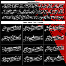 Load image into Gallery viewer, Custom Black Red-White 3D Pattern Design Spider Web Authentic Baseball Jersey