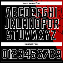 Load image into Gallery viewer, Custom Black Red-White 3D Pattern Design Spider Web Authentic Baseball Jersey