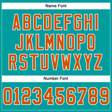 Load image into Gallery viewer, Custom Aqua Texas Orange-White Mesh Authentic Football Jersey