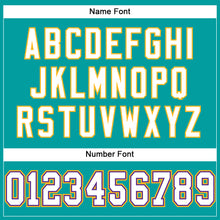 Load image into Gallery viewer, Custom Aqua White-Purple Mesh Authentic Football Jersey