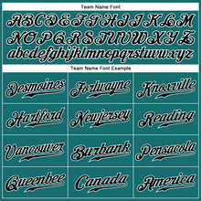 Load image into Gallery viewer, Custom Aqua Black-White Authentic Sleeveless Baseball Jersey