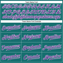 Load image into Gallery viewer, Custom Aqua Purple-White Authentic Sleeveless Baseball Jersey