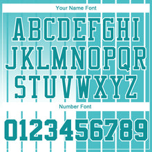 Load image into Gallery viewer, Custom Aqua Aqua-White Round Neck Sublimation Basketball Suit Jersey
