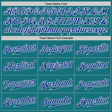 Load image into Gallery viewer, Custom Teal Royal-White Authentic Baseball Jersey