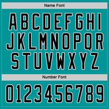 Load image into Gallery viewer, Custom Aqua Black-White Hockey Jersey
