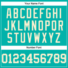 Load image into Gallery viewer, Custom Aqua Cream Authentic Baseball Jersey