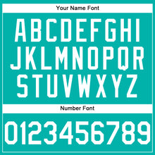 Load image into Gallery viewer, Custom Aqua White Performance T-Shirt