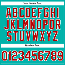 Load image into Gallery viewer, Custom Aqua Red-White Performance T-Shirt