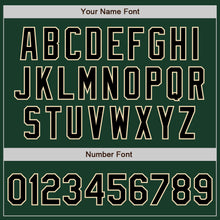 Load image into Gallery viewer, Custom Green Black-City Cream 3 Colors Arm Shapes Authentic Baseball Jersey