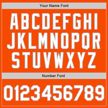 Load image into Gallery viewer, Custom Orange White-Gray 3 Colors Arm Shapes Authentic Baseball Jersey