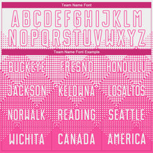 Load image into Gallery viewer, Custom Pink White Round Neck Sublimation Basketball Suit Jersey