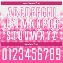 Load image into Gallery viewer, Custom Pink White Round Neck Sublimation Basketball Suit Jersey