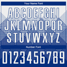 Load image into Gallery viewer, Custom Royal White Round Neck Sublimation Basketball Suit Jersey