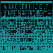 Load image into Gallery viewer, Custom Teal Black Round Neck Sublimation Basketball Suit Jersey