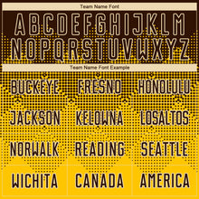 Load image into Gallery viewer, Custom Yellow Brown-Cream Round Neck Sublimation Basketball Suit Jersey