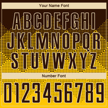 Load image into Gallery viewer, Custom Yellow Brown-Cream Round Neck Sublimation Basketball Suit Jersey