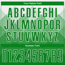 Load image into Gallery viewer, Custom White Grass Green Round Neck Sublimation Basketball Suit Jersey