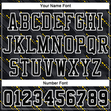 Load image into Gallery viewer, Custom Black Gold-White Round Neck Sublimation Basketball Suit Jersey