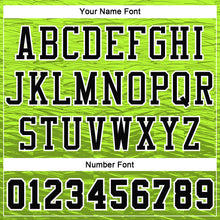 Load image into Gallery viewer, Custom Neon Green Black-White Round Neck Sublimation Basketball Suit Jersey