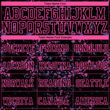 Load image into Gallery viewer, Custom Black Pink Round Neck Sublimation Basketball Suit Jersey