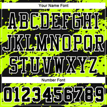 Load image into Gallery viewer, Custom Neon Green Black-White Round Neck Sublimation Basketball Suit Jersey