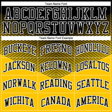 Load image into Gallery viewer, Custom Gold Black-White Round Neck Sublimation Basketball Suit Jersey