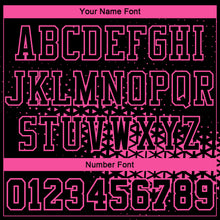 Load image into Gallery viewer, Custom Black Pink Round Neck Sublimation Basketball Suit Jersey