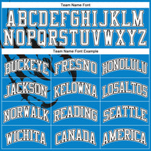 Load image into Gallery viewer, Custom Blue White-Black Animals Claws Round Neck Sublimation Basketball Suit Jersey