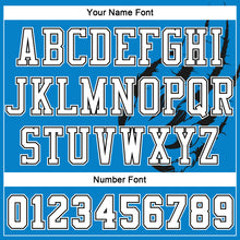 Load image into Gallery viewer, Custom Blue White-Black Animals Claws Round Neck Sublimation Basketball Suit Jersey