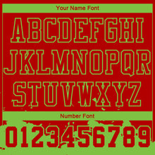 Load image into Gallery viewer, Custom Red Neon Green Color Splash Round Neck Sublimation Basketball Suit Jersey