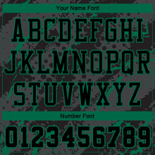 Load image into Gallery viewer, Custom Black Kelly Green Bright Lines Round Neck Sublimation Basketball Suit Jersey