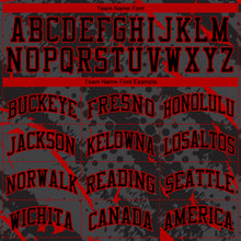 Load image into Gallery viewer, Custom Black Red Bright Lines Round Neck Sublimation Basketball Suit Jersey