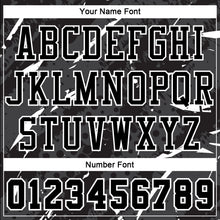 Load image into Gallery viewer, Custom Black White Bright Lines Round Neck Sublimation Basketball Suit Jersey