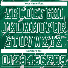 Load image into Gallery viewer, Custom Green White Bright Lines Round Neck Sublimation Basketball Suit Jersey