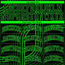 Load image into Gallery viewer, Custom Black Aurora Green Tracks Round Neck Sublimation Basketball Suit Jersey