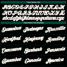 Load image into Gallery viewer, Custom Black White-Hunter Green Authentic Throwback Basketball Jersey