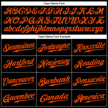 Load image into Gallery viewer, Custom Black Orange-Kelly Green Authentic Baseball Jersey